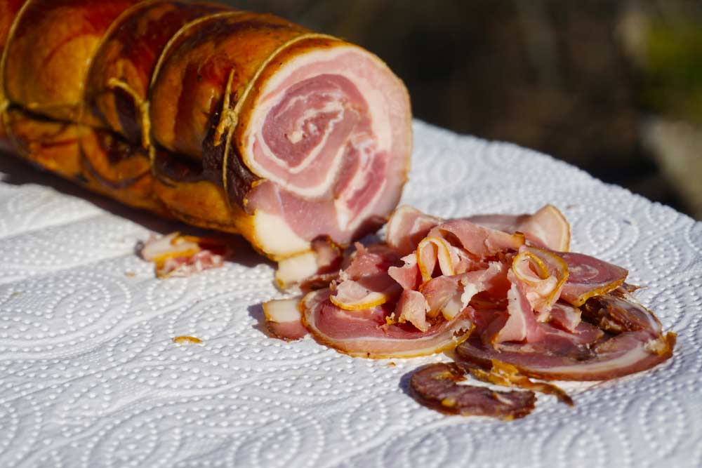 Pancetta fumée